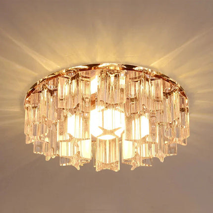 Plafonnier LED Cristal Moderne 3W-5W pour Couloir et Hall AC90-260V