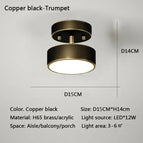 Noir 15CM / Lumière Froide Blanc - Sans Télécommande