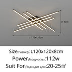 Noir 6Tête(s) 120cm / 3 Couleurss Sans télécommete
