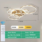 Sansuvelles lumières dorées 5 lumières / Application avec télécommete à intensité variable