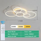 5 lumières blanches / Application avec télécommete à intensité variable