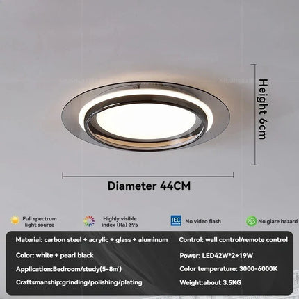 Plafonnier LED moderne en acrylique à coins arrondis, lumière chaleureuse pour intérieur élégant