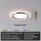 Chrome D44cm / 3 Lumières changeable