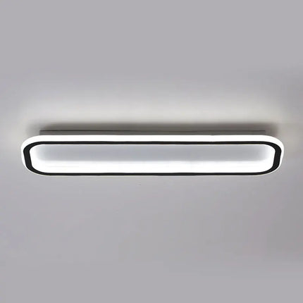 Plafonnier LED moderne rectangulaire en aluminium pour salon et couloir