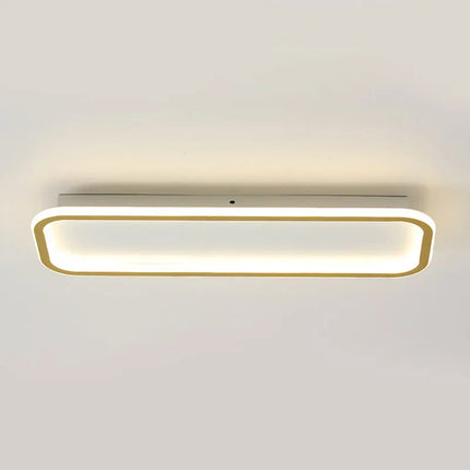 Plafonnier LED moderne rectangulaire en aluminium pour salon et couloir