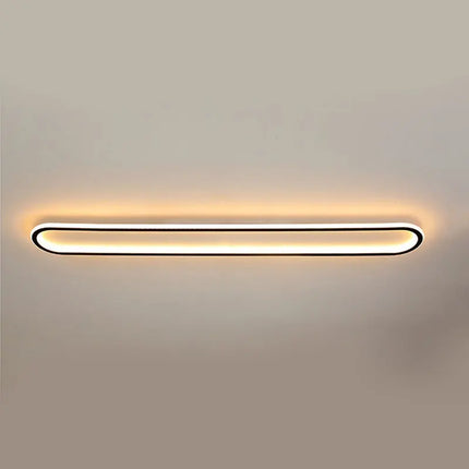 Plafonnier LED moderne rectangulaire en aluminium pour salon et couloir