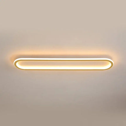 Plafonnier LED moderne rectangulaire en aluminium pour salon et couloir