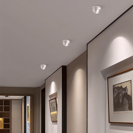 Plafonnier LED rotatif 7W-20W anti-éblouissement en aluminium, lumière chaude
