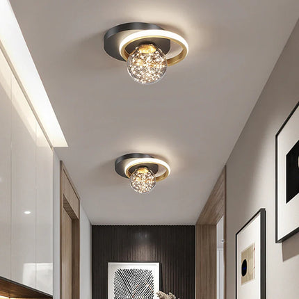 Plafonnier LED Moderne en Métal et Acrylique pour Salon et Couloir 2023
