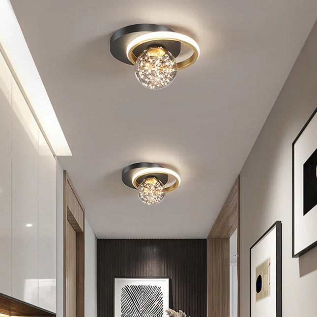 Plafonnier LED Moderne en Métal et Acrylique pour Salon et Couloir 2023