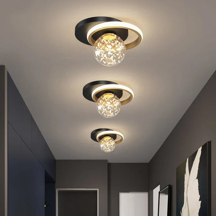 Plafonnier LED Moderne en Métal et Acrylique pour Salon et Couloir 2023
