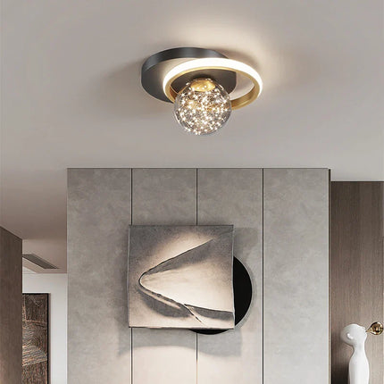 Plafonnier LED Moderne en Métal et Acrylique pour Salon et Couloir 2023