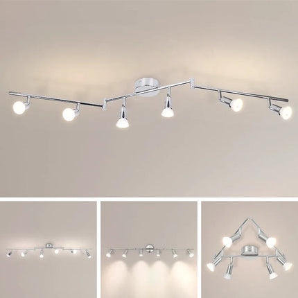 Plafonnier LED GU10 moderne en aluminium pour salon et cuisine