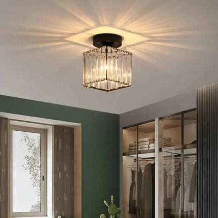 Plafonnier LED Nordique en acrylique et fer E27 pour intérieur