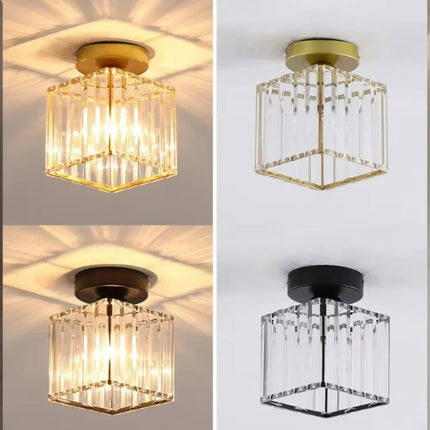 Plafonnier LED Nordique en acrylique et fer E27 pour intérieur