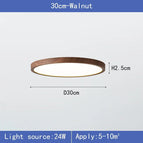 Noyer bois-30cm-24w / Lumière chaude-3000K