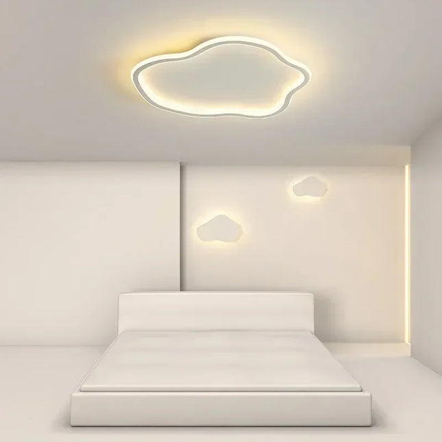 Plafonnier LED suspendu design nordique en acrylique et métal, éclairage intérieur cosy