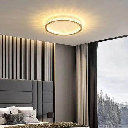 Plafonnier LED Moderne en Aluminium, Luminaire Décoratif pour Salon et Chambre