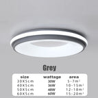 Gris / Lumière Blanche-6000K / D30CM-30W