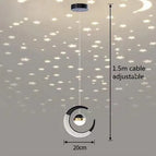 Noir Suspendu / Lumière Chaude led 3000k