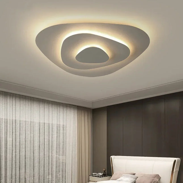 Plafonnier LED Moderne en Aluminium et Acrylique, Luminaire Décoratif pour Salon et Bureau