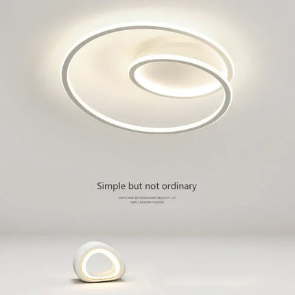 Plafonnier LED Moderne en Aluminium et Acrylique, Luminaire Décoratif pour Salon et Bureau
