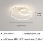 Type A Blanc 50CM / Lumière chaude- sans télécommete