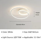 Type A Blanc 40CM / Lumière Naturellle- sans télécommete