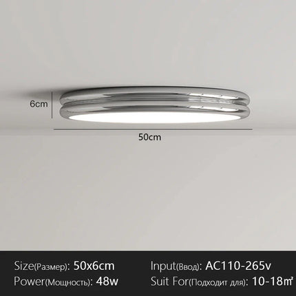 Plafonnier LED Design Moderne en Fer, Lumière Chaude et Variable pour Intérieur
