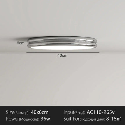 Plafonnier LED Design Moderne en Fer, Lumière Chaude et Variable pour Intérieur