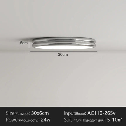 Plafonnier LED Design Moderne en Fer, Lumière Chaude et Variable pour Intérieur