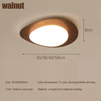 Couleur noix / 3 Couleurs (Chaud, neutre, froids) Changeable / 300mm 18W