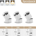 3 pieces Blanc / Lumière Froide 6500K / 7W