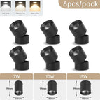 6 pieces Noir / Naturel Blanc 4000K / 7W
