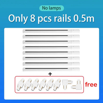 Spot Eclairage Rail Lumineux 220V/110V avec Spots LED COB Design Moderne - Luminous Place