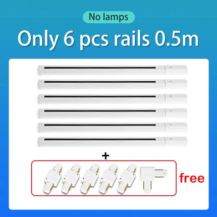 Spot Eclairage Rail Lumineux 220V/110V avec Spots LED COB Design Moderne - Luminous Place
