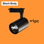12W Lumière chaude / '- 1pcs Noir