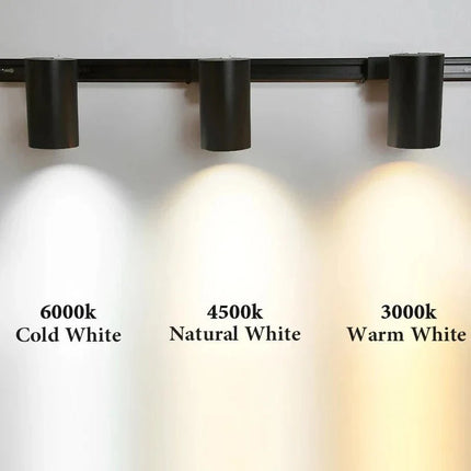 Spot Eclairage LED sur Rail 20 - 50W Design Moderne Lumière Chaude - Luminous Place