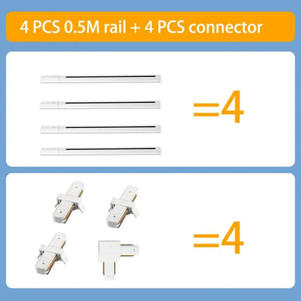 Spot Eclairage LED sur Rail 20 - 50W Design Moderne Lumière Chaude - Luminous Place