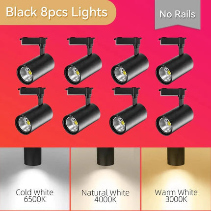 Spot Eclairage LED sur Rail 20 - 50W Design Moderne Lumière Chaude - Luminous Place