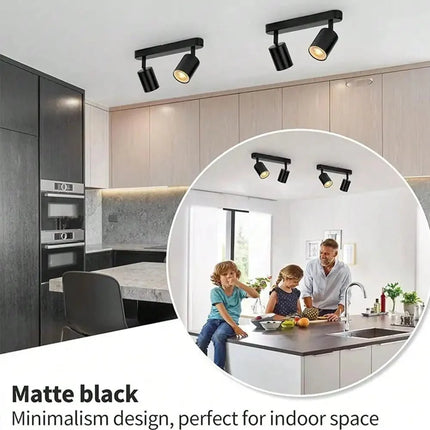 Spot Eclairage LED GU10 rotatif en aluminium pour plafond design moderne - Luminous Place