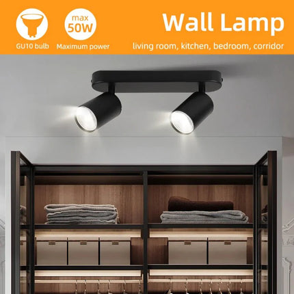 Spot Eclairage LED GU10 rotatif en aluminium pour plafond design moderne - Luminous Place