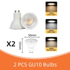 2 PCS GU10 Ampoule / Including Lumière ampoule