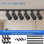 6pcs Noir sets / Sans GU10 Ampoule