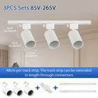 3pcs Blanc sets / Sans GU10 Ampoule