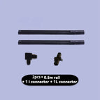 2pcs rail Noir / GU10 Naturel Lumière