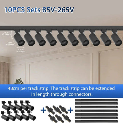 Spot Eclairage LED GU10 sur Rail pour Intérieur, Ambiance Contemporaine - Luminous Place