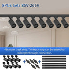 8pcs Noir sets / Sans GU10 Ampoule