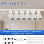6pcs Blanc sets / Sans GU10 Ampoule