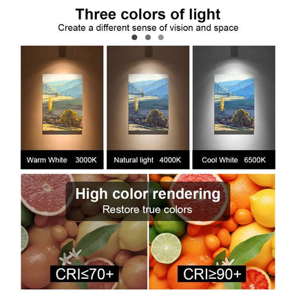 Spot Eclairage LED sur Rail 220V COB, Projecteur 20/30/40W pour Boutique et Maison - Luminous Place